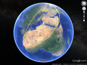 African debris field